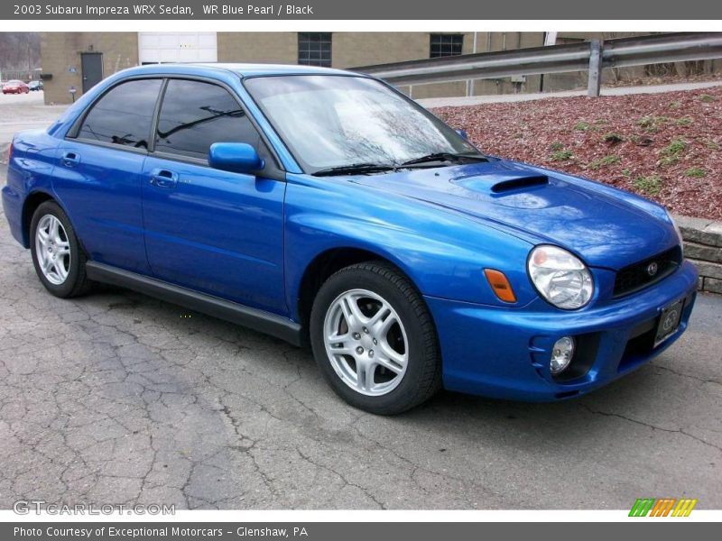 WR Blue Pearl / Black 2003 Subaru Impreza WRX Sedan