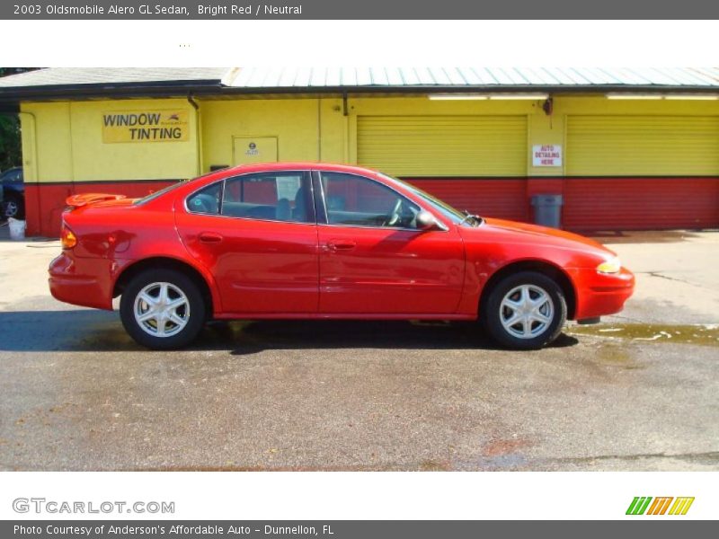 Bright Red / Neutral 2003 Oldsmobile Alero GL Sedan