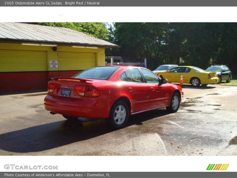 Bright Red / Neutral 2003 Oldsmobile Alero GL Sedan