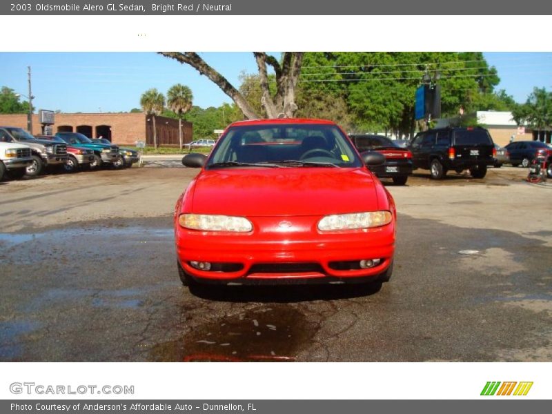 Bright Red / Neutral 2003 Oldsmobile Alero GL Sedan