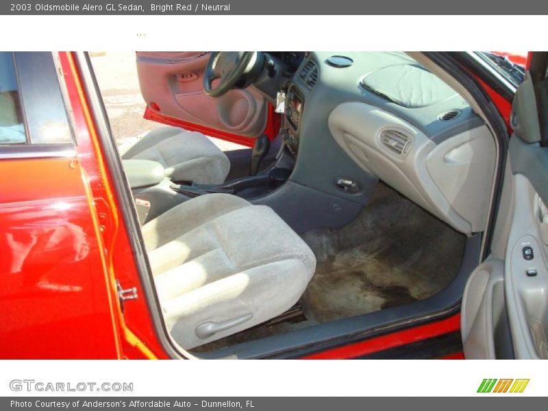 Bright Red / Neutral 2003 Oldsmobile Alero GL Sedan