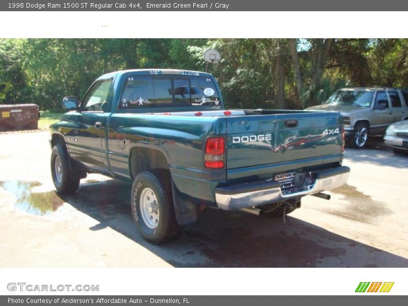 Emerald Green Pearl / Gray 1998 Dodge Ram 1500 ST Regular Cab 4x4