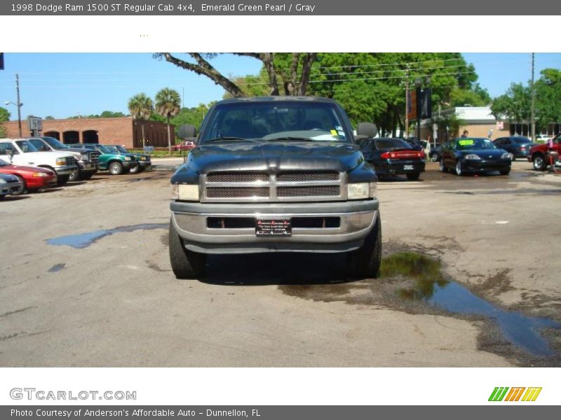 Emerald Green Pearl / Gray 1998 Dodge Ram 1500 ST Regular Cab 4x4