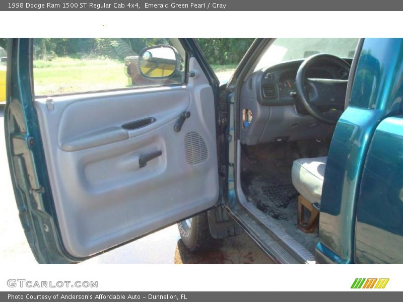 Emerald Green Pearl / Gray 1998 Dodge Ram 1500 ST Regular Cab 4x4