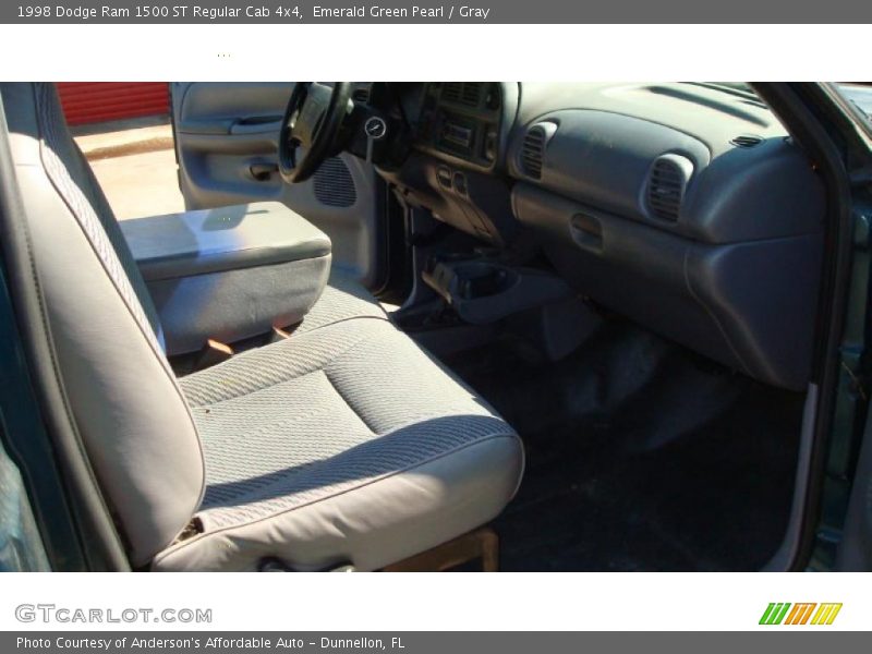 Emerald Green Pearl / Gray 1998 Dodge Ram 1500 ST Regular Cab 4x4