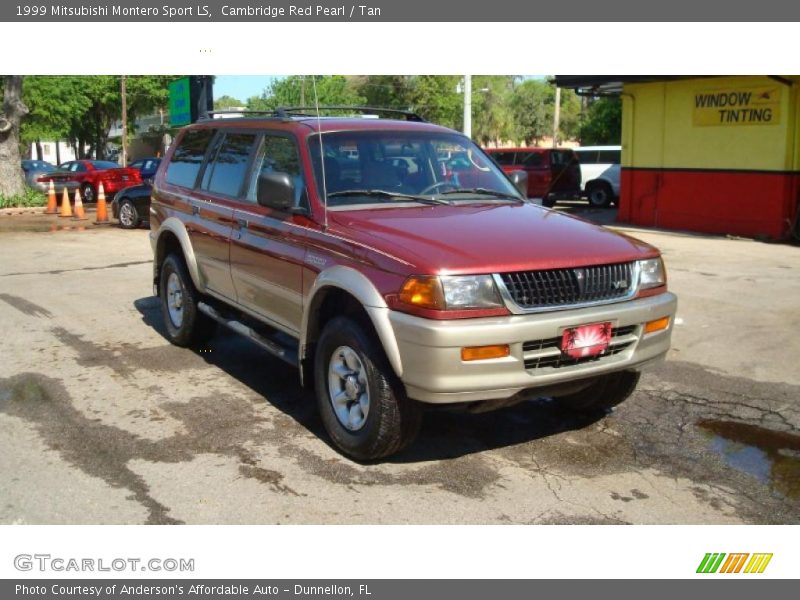 Cambridge Red Pearl / Tan 1999 Mitsubishi Montero Sport LS