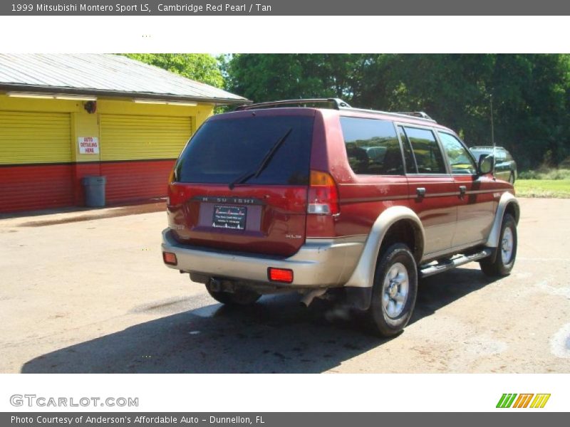 Cambridge Red Pearl / Tan 1999 Mitsubishi Montero Sport LS