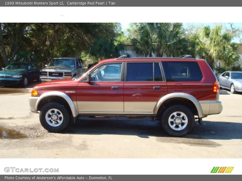 Cambridge Red Pearl / Tan 1999 Mitsubishi Montero Sport LS