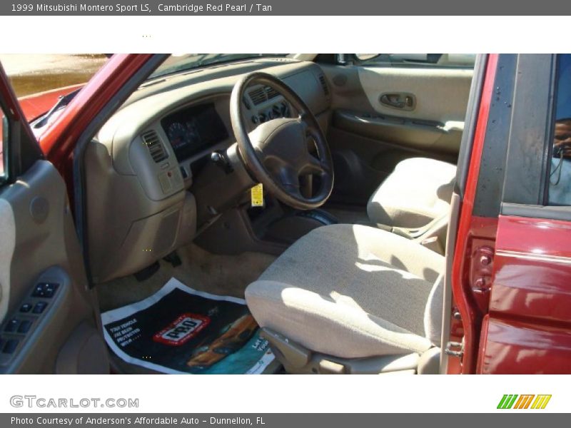 Cambridge Red Pearl / Tan 1999 Mitsubishi Montero Sport LS