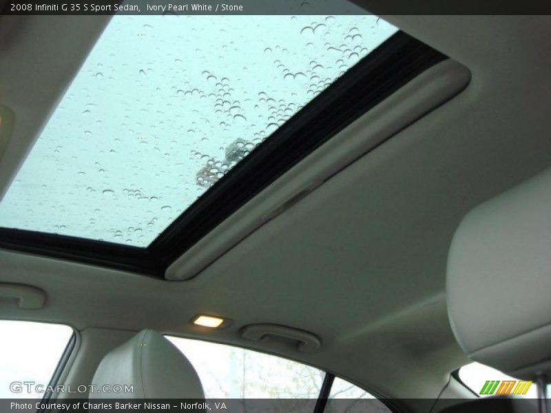 Ivory Pearl White / Stone 2008 Infiniti G 35 S Sport Sedan
