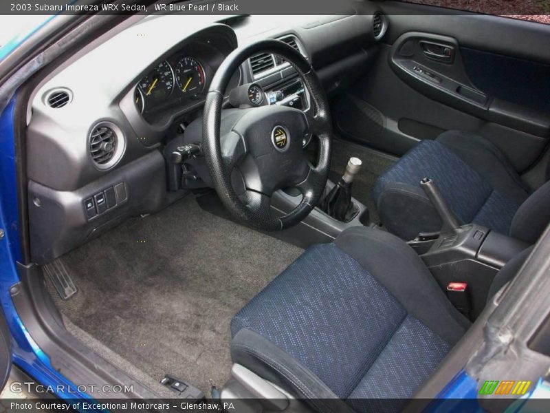 WR Blue Pearl / Black 2003 Subaru Impreza WRX Sedan