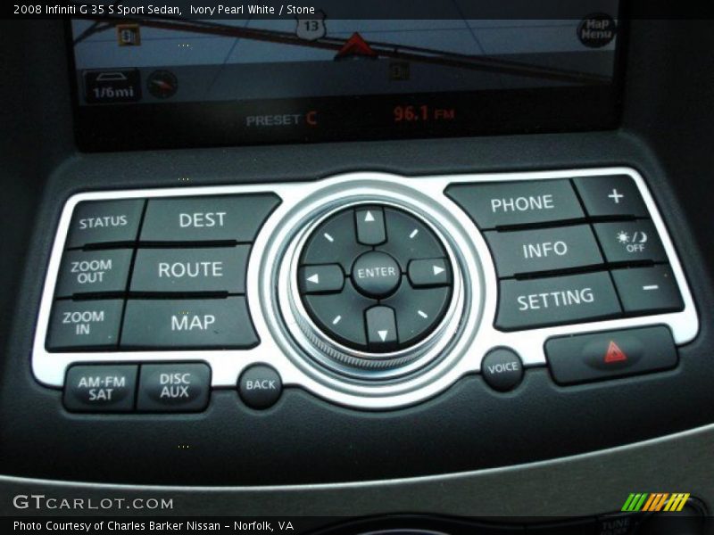 Ivory Pearl White / Stone 2008 Infiniti G 35 S Sport Sedan