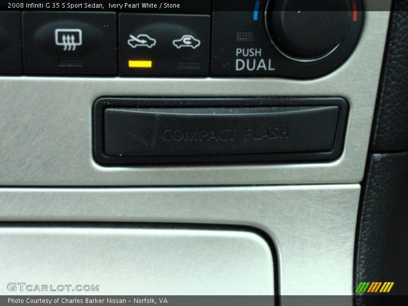 Ivory Pearl White / Stone 2008 Infiniti G 35 S Sport Sedan