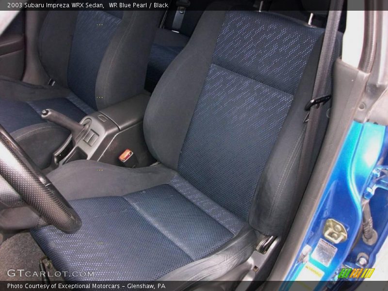 WR Blue Pearl / Black 2003 Subaru Impreza WRX Sedan