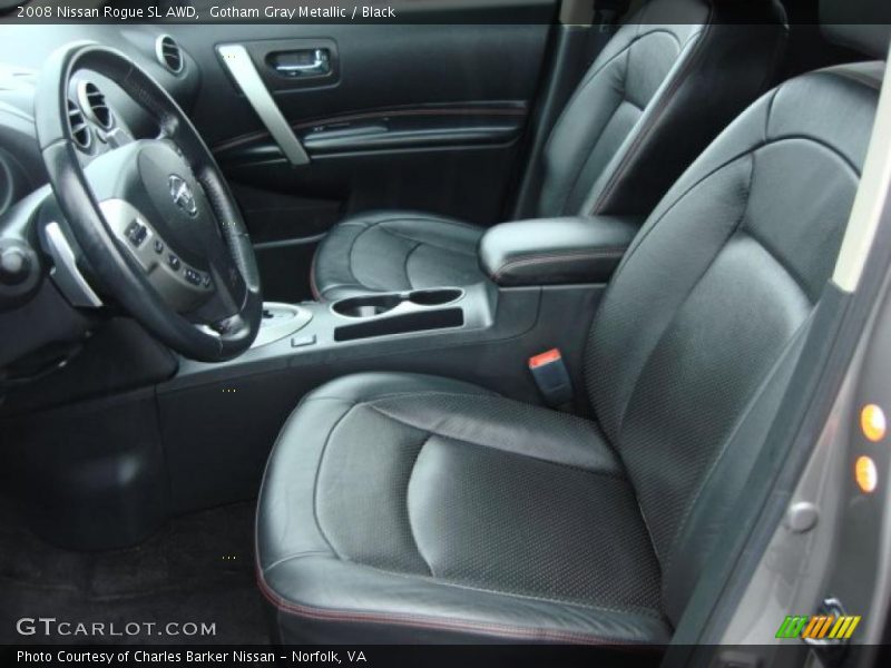Gotham Gray Metallic / Black 2008 Nissan Rogue SL AWD