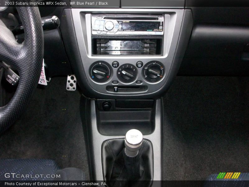 WR Blue Pearl / Black 2003 Subaru Impreza WRX Sedan