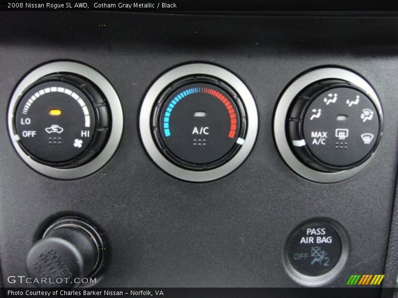 Gotham Gray Metallic / Black 2008 Nissan Rogue SL AWD