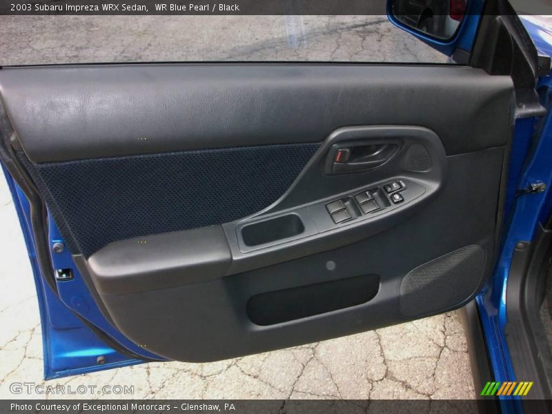 WR Blue Pearl / Black 2003 Subaru Impreza WRX Sedan