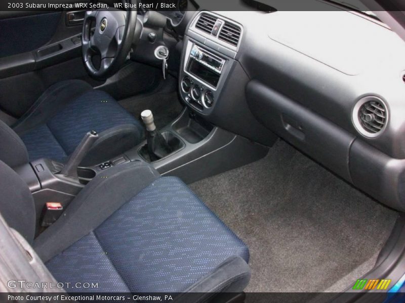 WR Blue Pearl / Black 2003 Subaru Impreza WRX Sedan