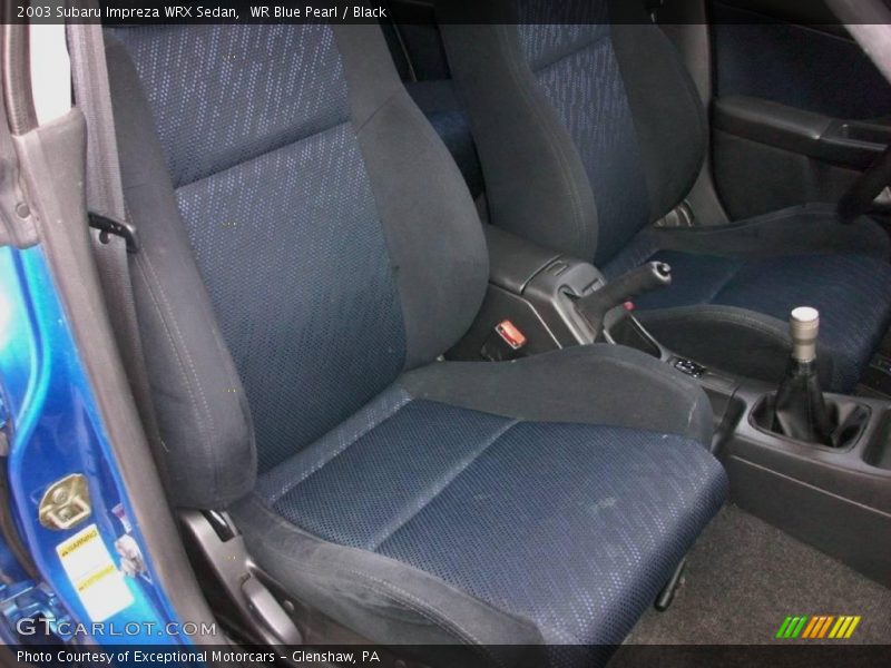 WR Blue Pearl / Black 2003 Subaru Impreza WRX Sedan