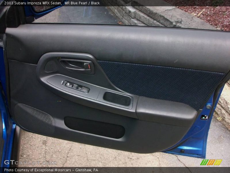 WR Blue Pearl / Black 2003 Subaru Impreza WRX Sedan