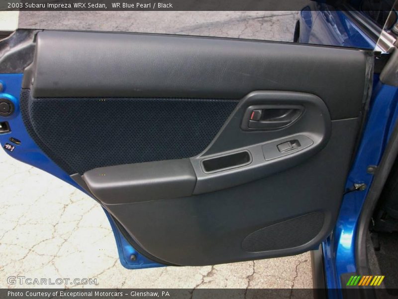 WR Blue Pearl / Black 2003 Subaru Impreza WRX Sedan