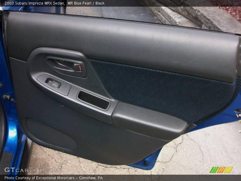 WR Blue Pearl / Black 2003 Subaru Impreza WRX Sedan