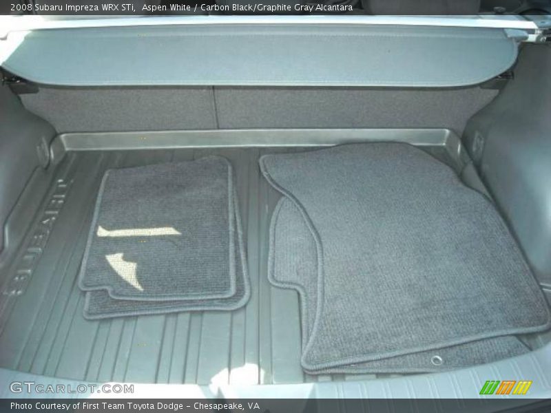 Aspen White / Carbon Black/Graphite Gray Alcantara 2008 Subaru Impreza WRX STi