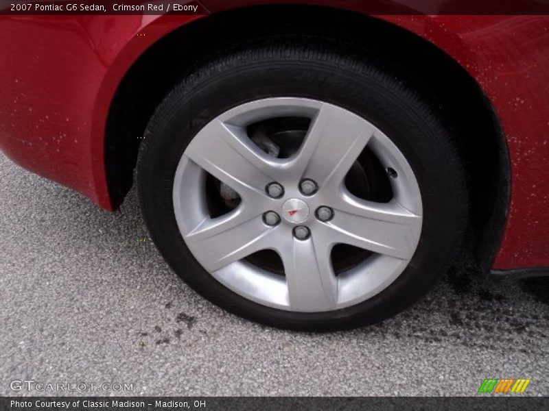 Crimson Red / Ebony 2007 Pontiac G6 Sedan