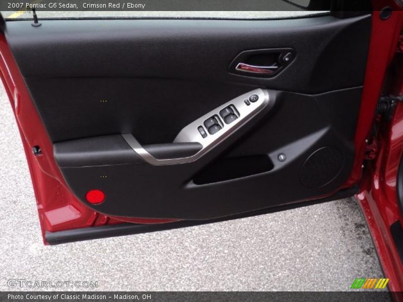 Crimson Red / Ebony 2007 Pontiac G6 Sedan