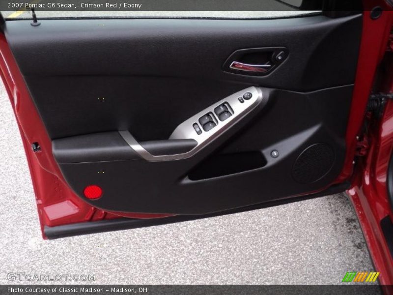 Crimson Red / Ebony 2007 Pontiac G6 Sedan