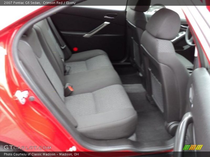 Crimson Red / Ebony 2007 Pontiac G6 Sedan