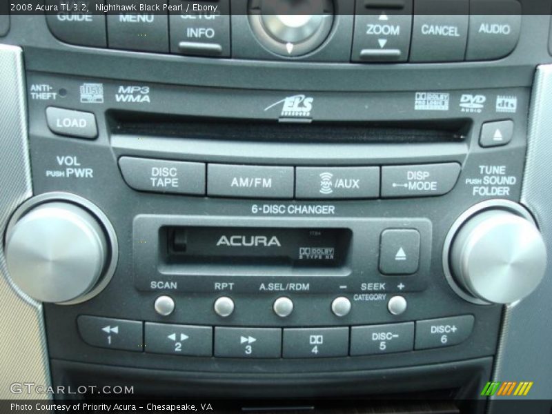 Nighthawk Black Pearl / Ebony 2008 Acura TL 3.2