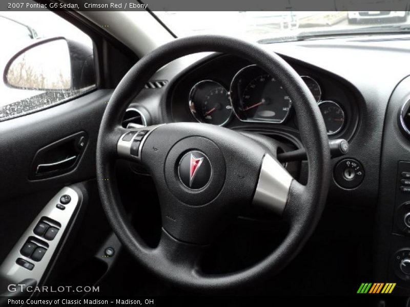 Crimson Red / Ebony 2007 Pontiac G6 Sedan