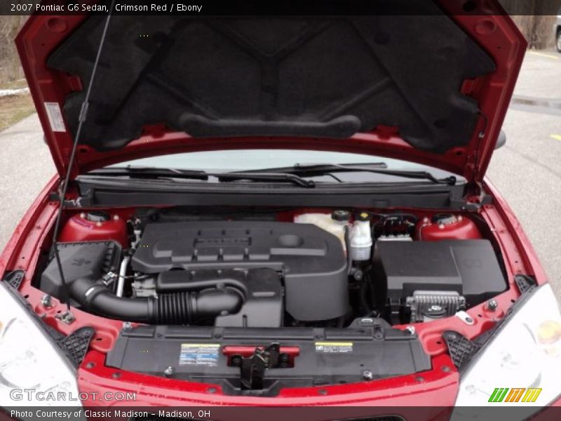 Crimson Red / Ebony 2007 Pontiac G6 Sedan