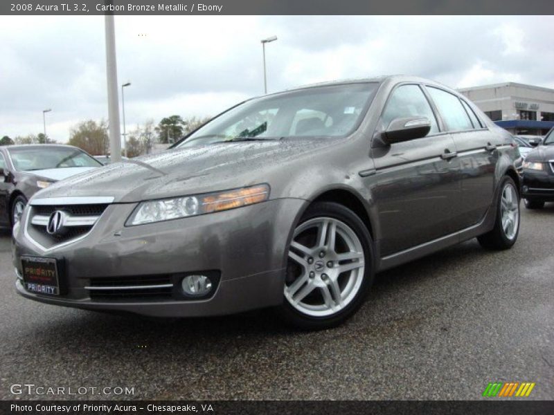Carbon Bronze Metallic / Ebony 2008 Acura TL 3.2