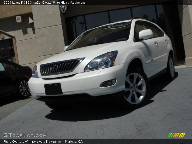 Crystal White Mica / Parchment 2009 Lexus RX 350 AWD