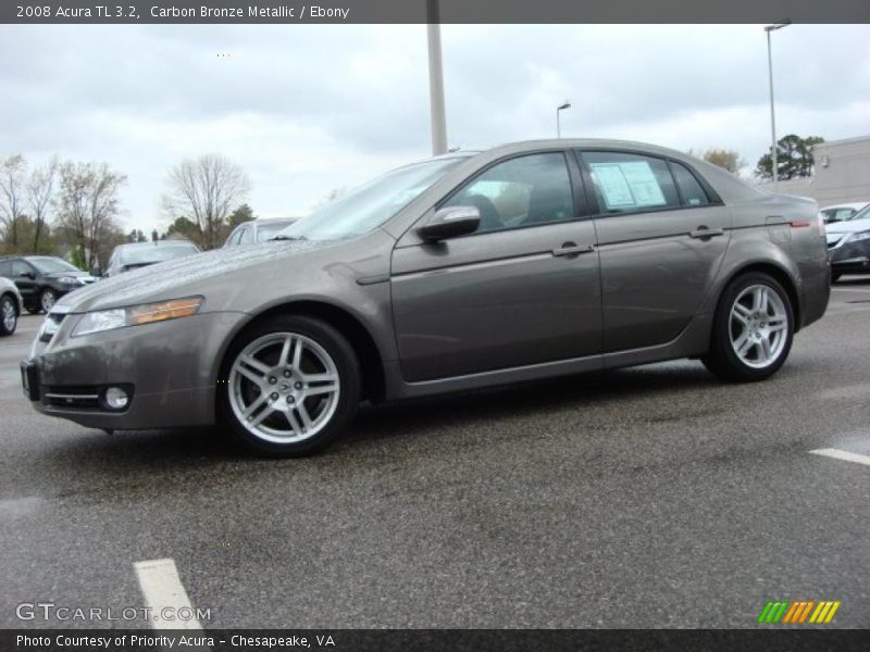 Carbon Bronze Metallic / Ebony 2008 Acura TL 3.2