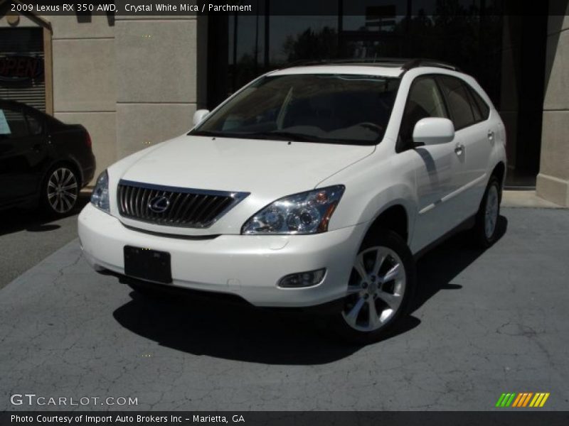 Crystal White Mica / Parchment 2009 Lexus RX 350 AWD
