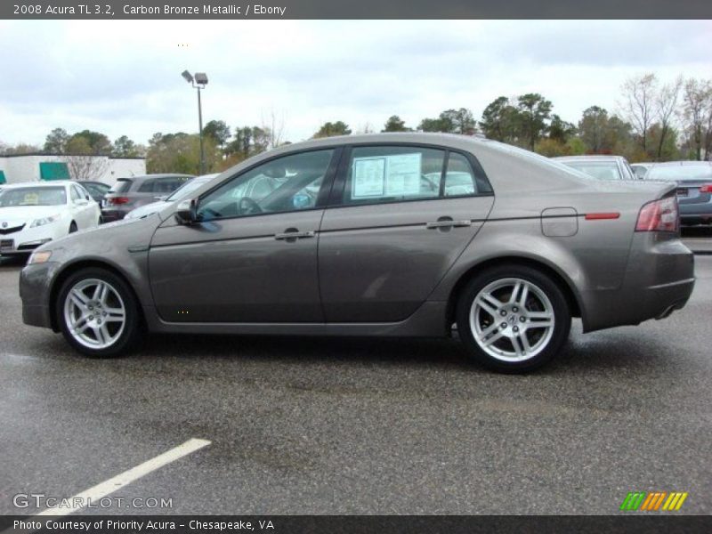 Carbon Bronze Metallic / Ebony 2008 Acura TL 3.2