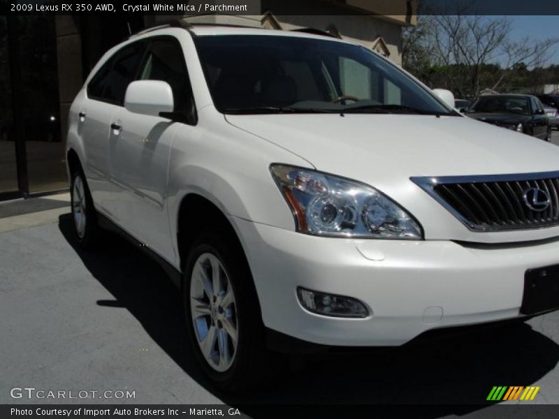 Crystal White Mica / Parchment 2009 Lexus RX 350 AWD