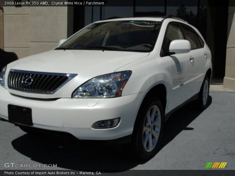 Crystal White Mica / Parchment 2009 Lexus RX 350 AWD