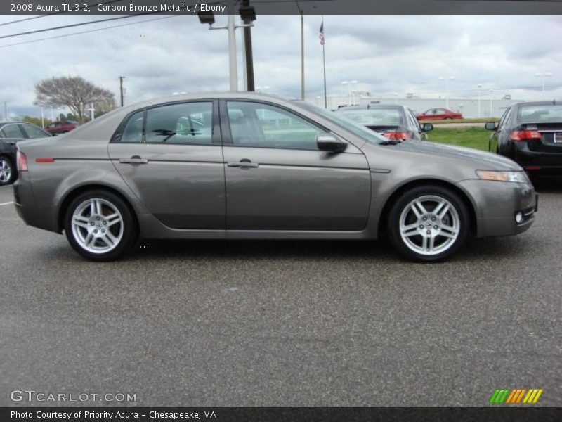 Carbon Bronze Metallic / Ebony 2008 Acura TL 3.2
