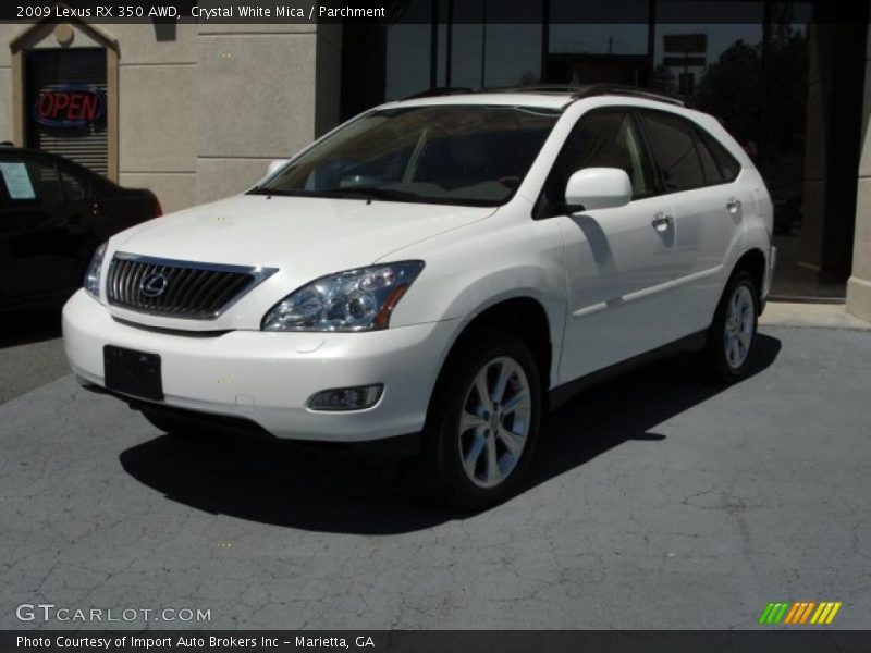 Crystal White Mica / Parchment 2009 Lexus RX 350 AWD