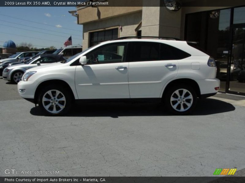 Crystal White Mica / Parchment 2009 Lexus RX 350 AWD