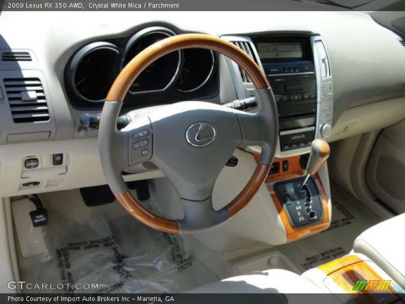 Crystal White Mica / Parchment 2009 Lexus RX 350 AWD