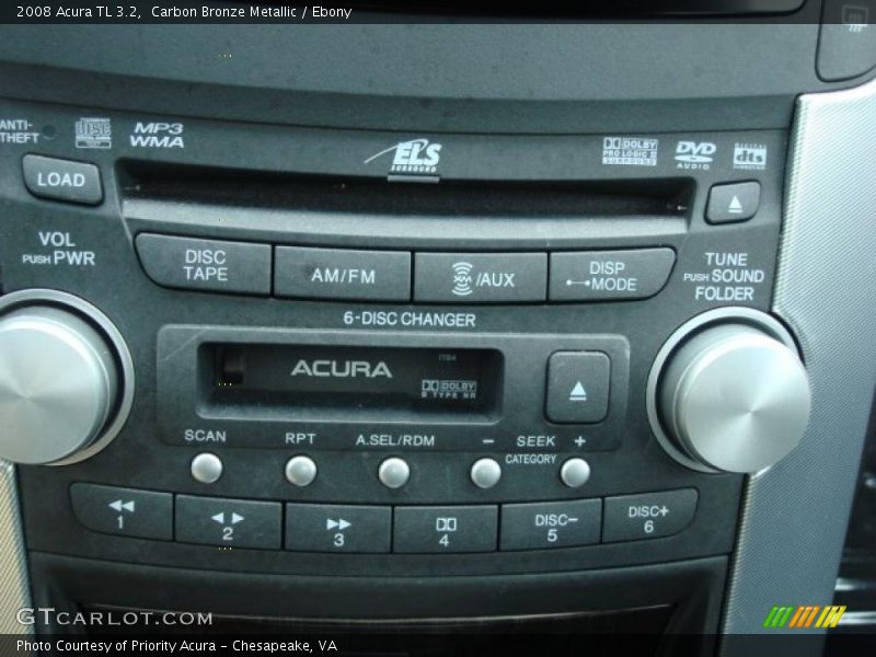 Carbon Bronze Metallic / Ebony 2008 Acura TL 3.2