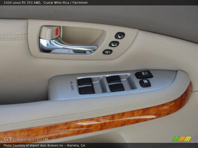 Crystal White Mica / Parchment 2009 Lexus RX 350 AWD