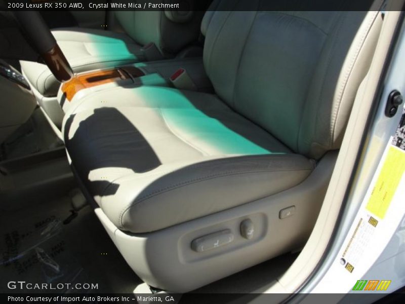 Crystal White Mica / Parchment 2009 Lexus RX 350 AWD