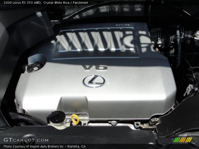 Crystal White Mica / Parchment 2009 Lexus RX 350 AWD